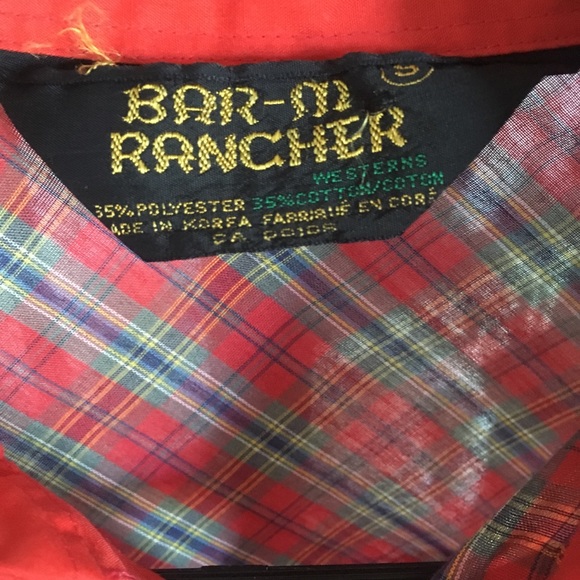Bar-m Rancher Western Vintage Button-up Shirt - Picture 6 of 6